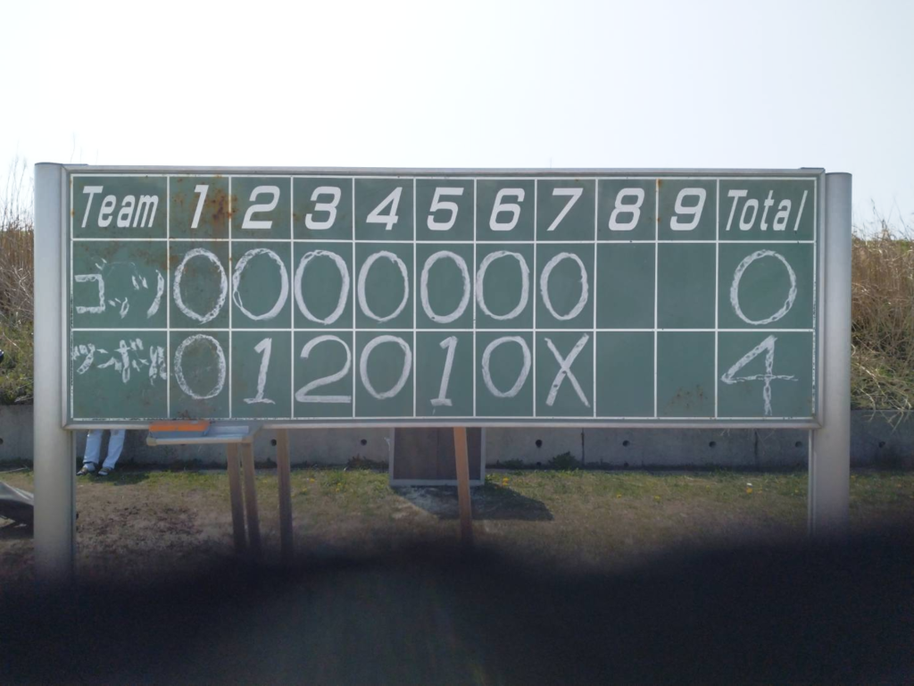 ツンボール 4-0 ゴッツ